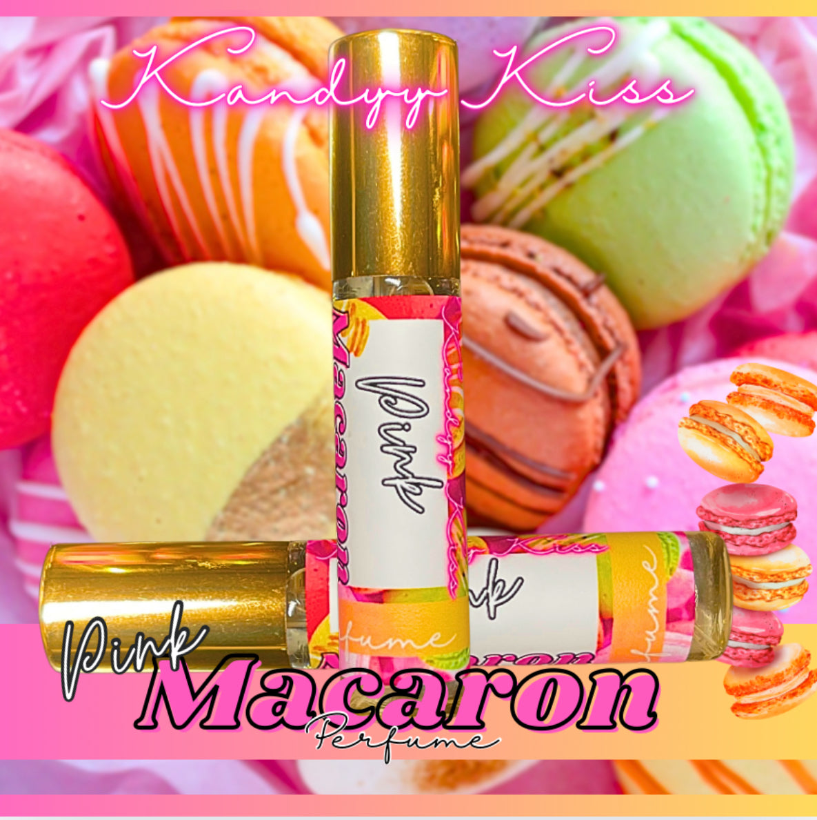 Pink macaron perfume