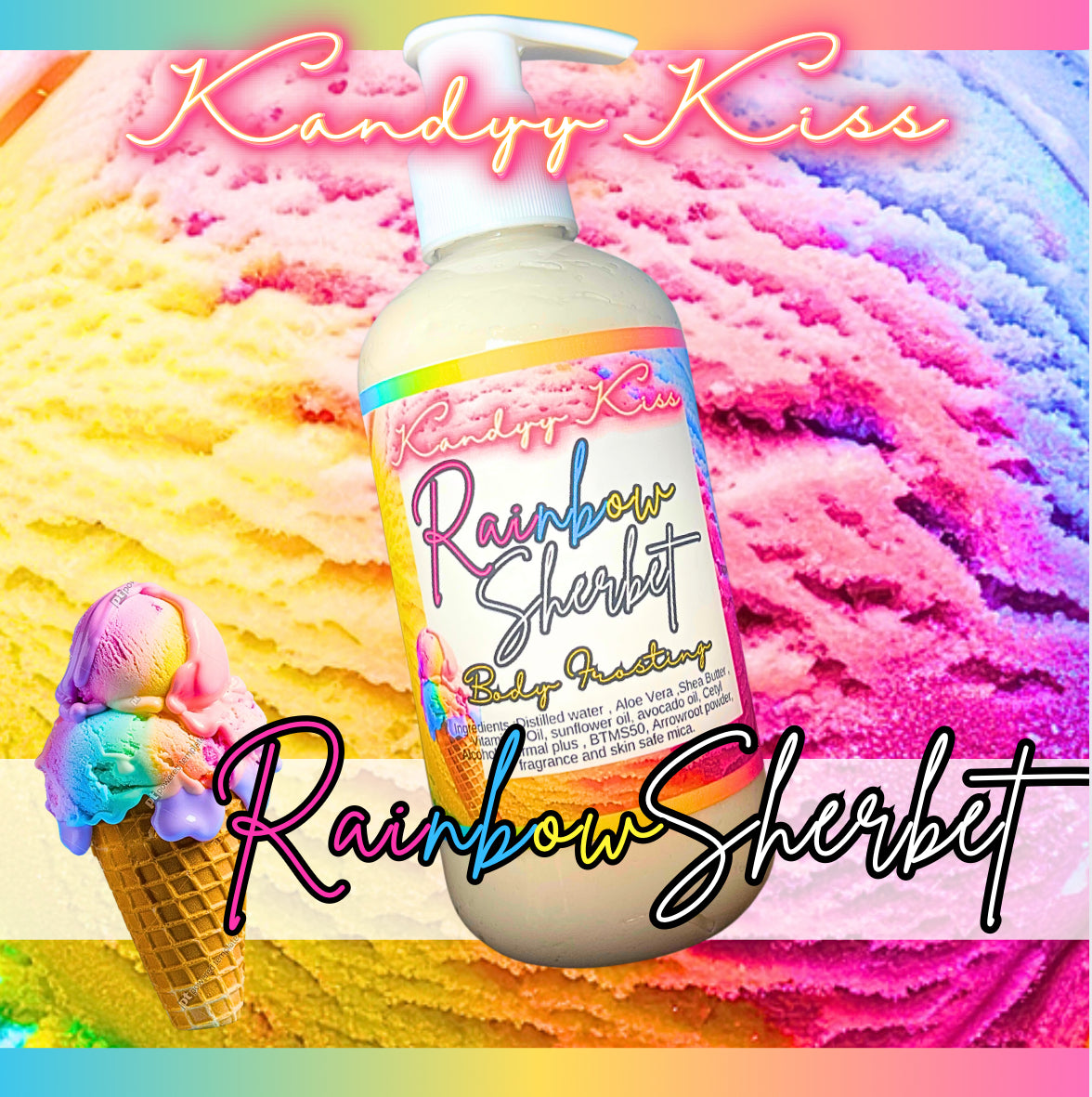 Rainbow Sherbet Body Frosting